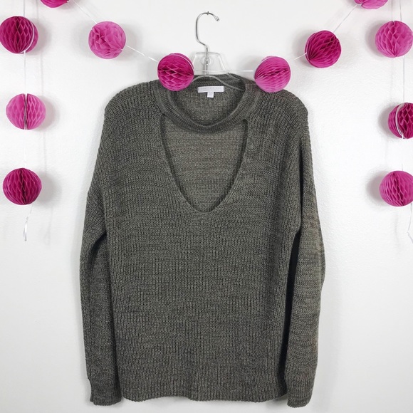 American Eagle Outfitters Sweaters - AEO Don’t Ask Why Front Cut-Out V-Neck Sweater OS